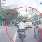 බත්තරමුල්ලේදී වාහනවලට පහරදුන් යතුරුපැදිකරු වැලිකඩ පොලිසියේ අත්අඩංගුවට